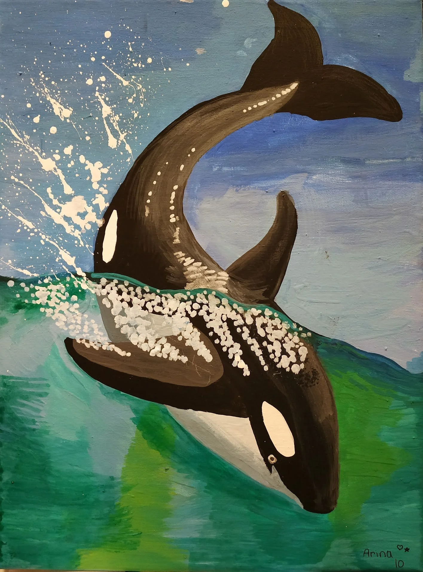 Arina 11, acrylic 