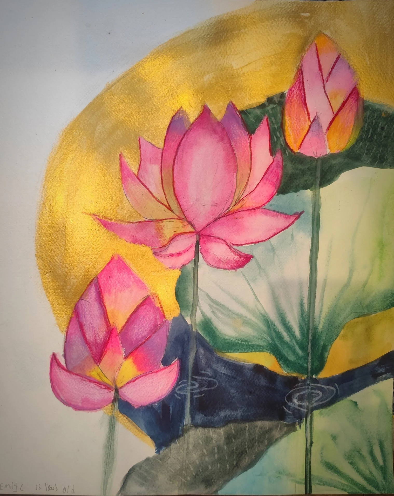 Student 11, mixed media