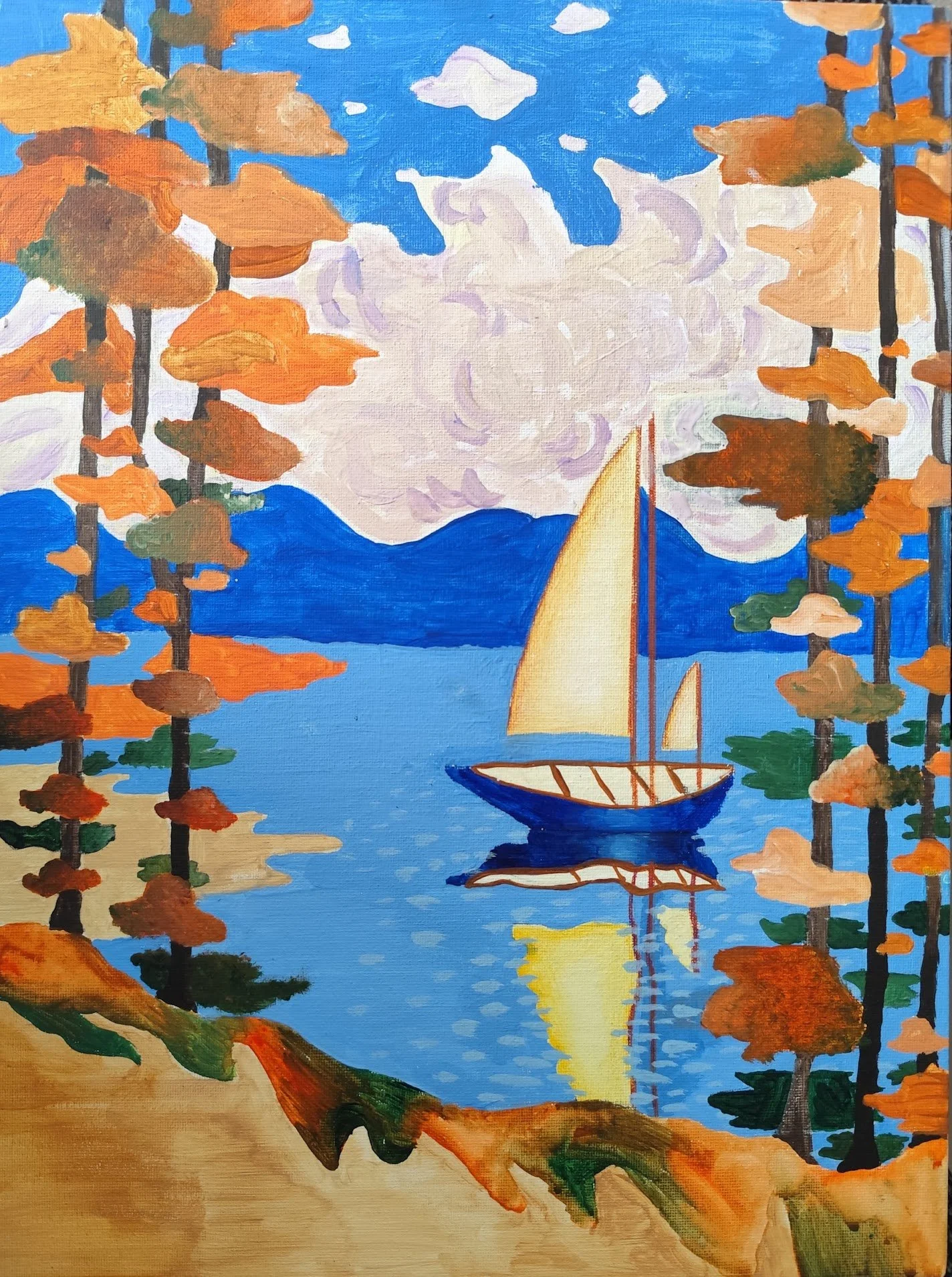 Elina 11, acrylic on canvas