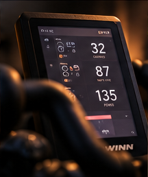 Schwinn Zs indoor cycle bikes in an indoor spin studio named The RHyde Room located in Hyde Park, NY in Dutchess County in the Hudson Valley
