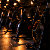 Schwinn Zs indoor cycle bikes in an indoor spin studio named The RHyde Room located in Hyde Park, NY in Dutchess County in the Hudson Valley