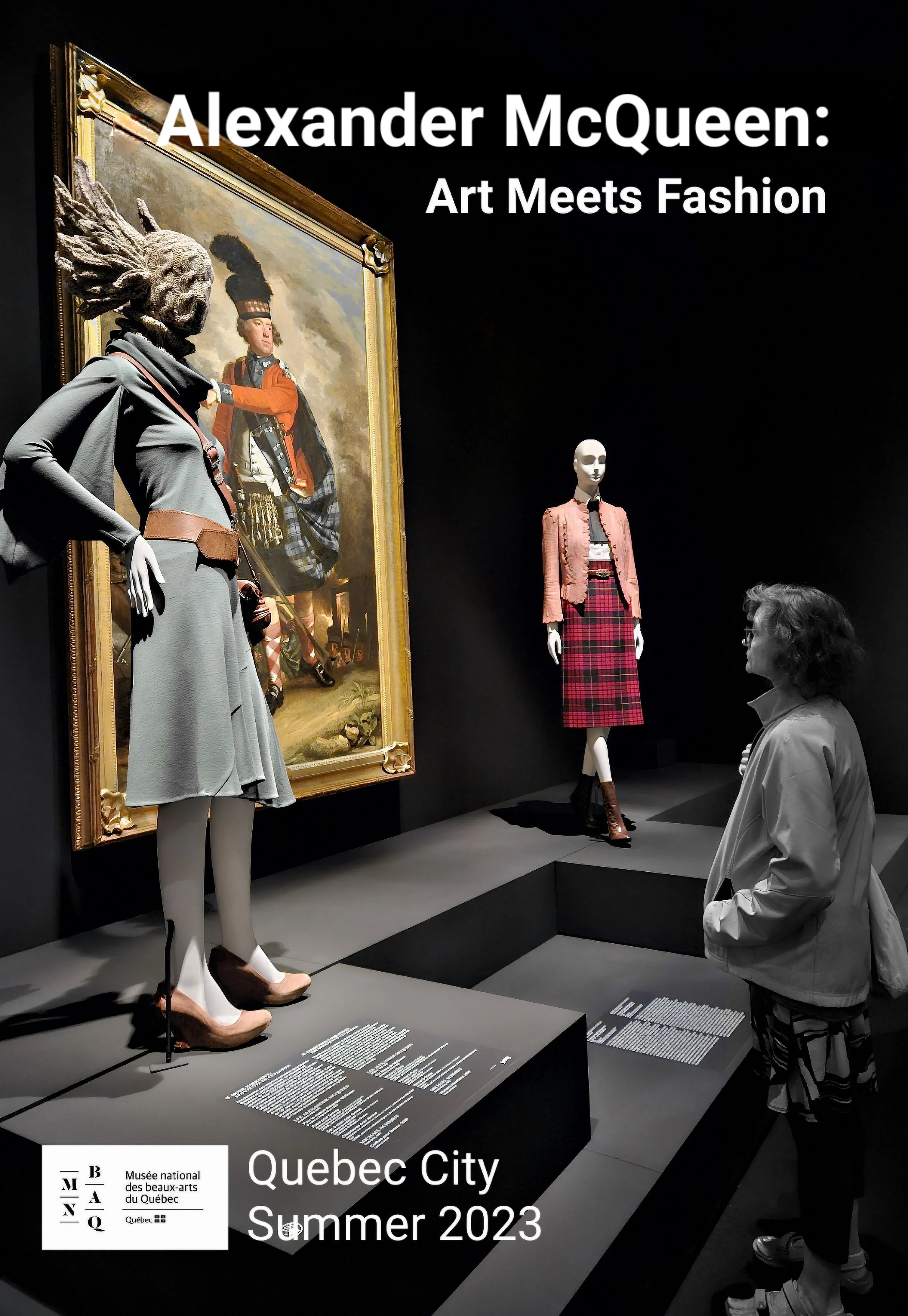 Poster for McQueen Exhibit, QC  