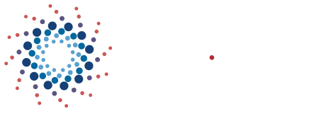 Logo of SBIR and STTR programs with stylized circular graphic and text in white and red.