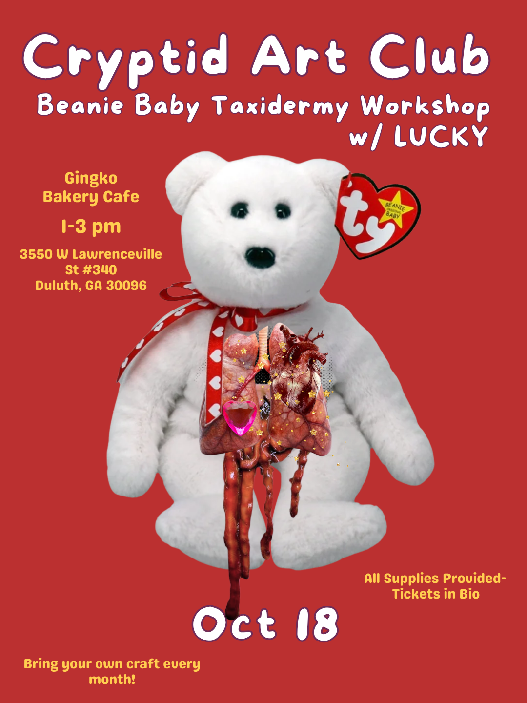 Cryptid Art Club: Taxidermy Beanie Babies