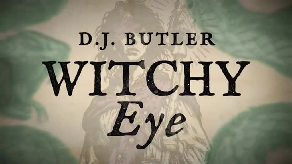 Book cover titled "Witchy Eye" by D.J. Butler with a mystical background.
