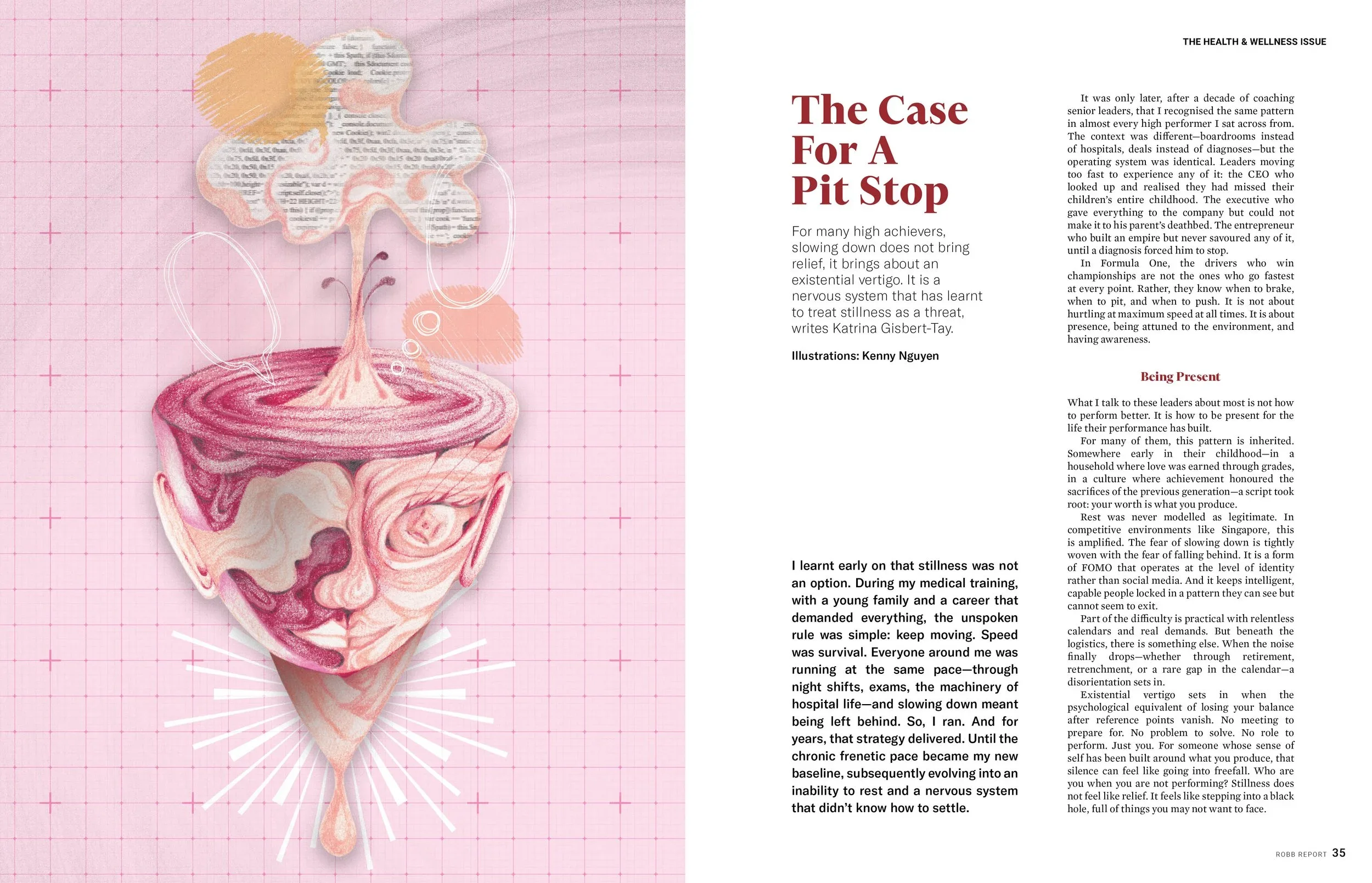 Editorial illustration for Robb Report Singapore June 2026