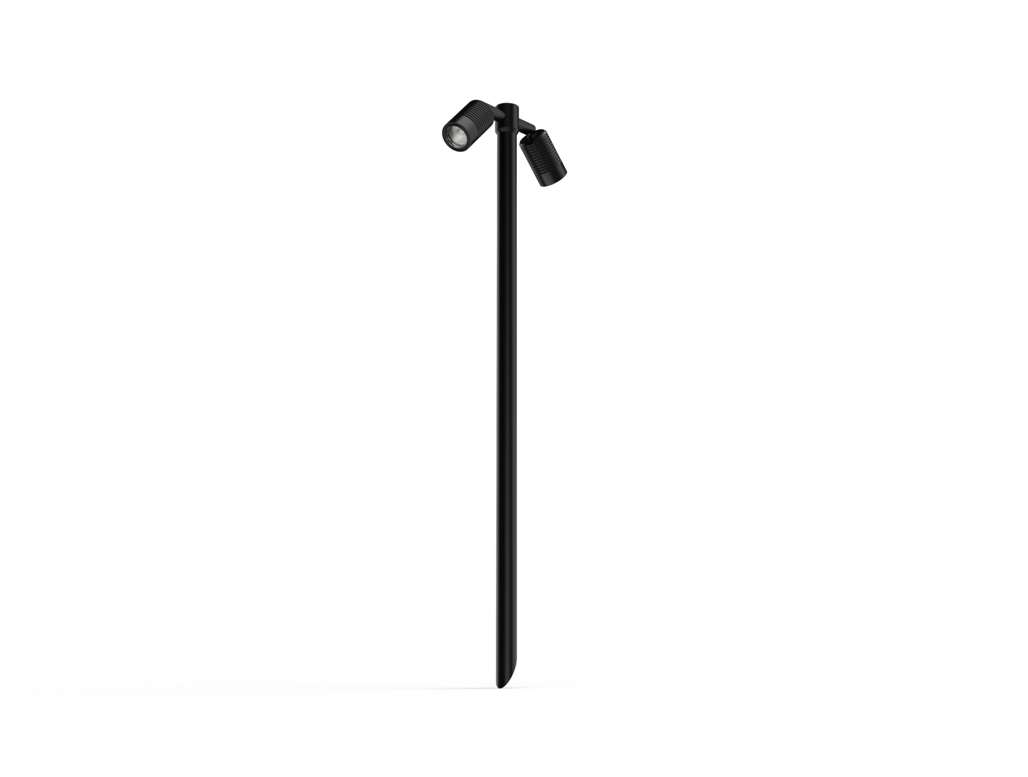 LuxR Twin Pole Light, garden light for dual beam control