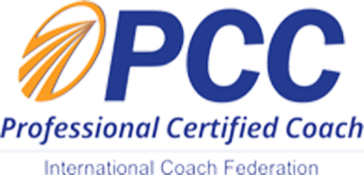 PCC logo with the text 'Professional Certified Coach' and 'International Coach Federation'