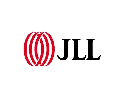 JLL logo with red globe icon and black text