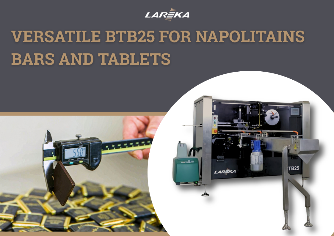 Versatile BTB25 for napolitains bars and tablets