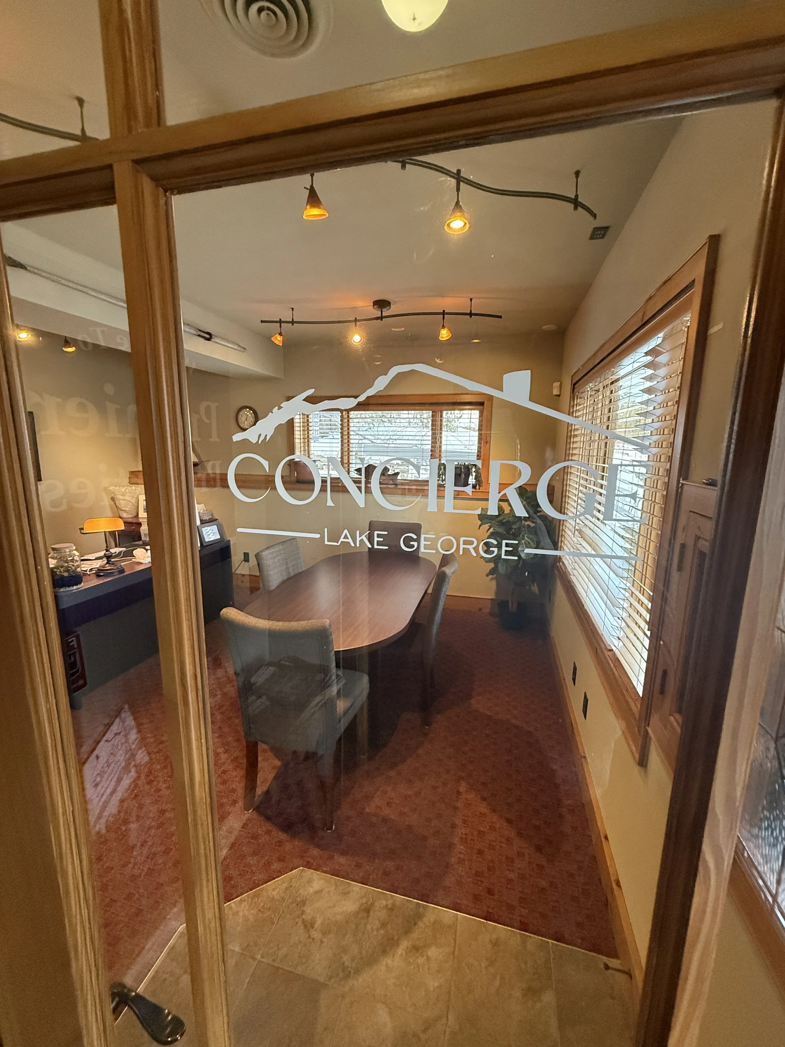 Concierge Lake George Office Door