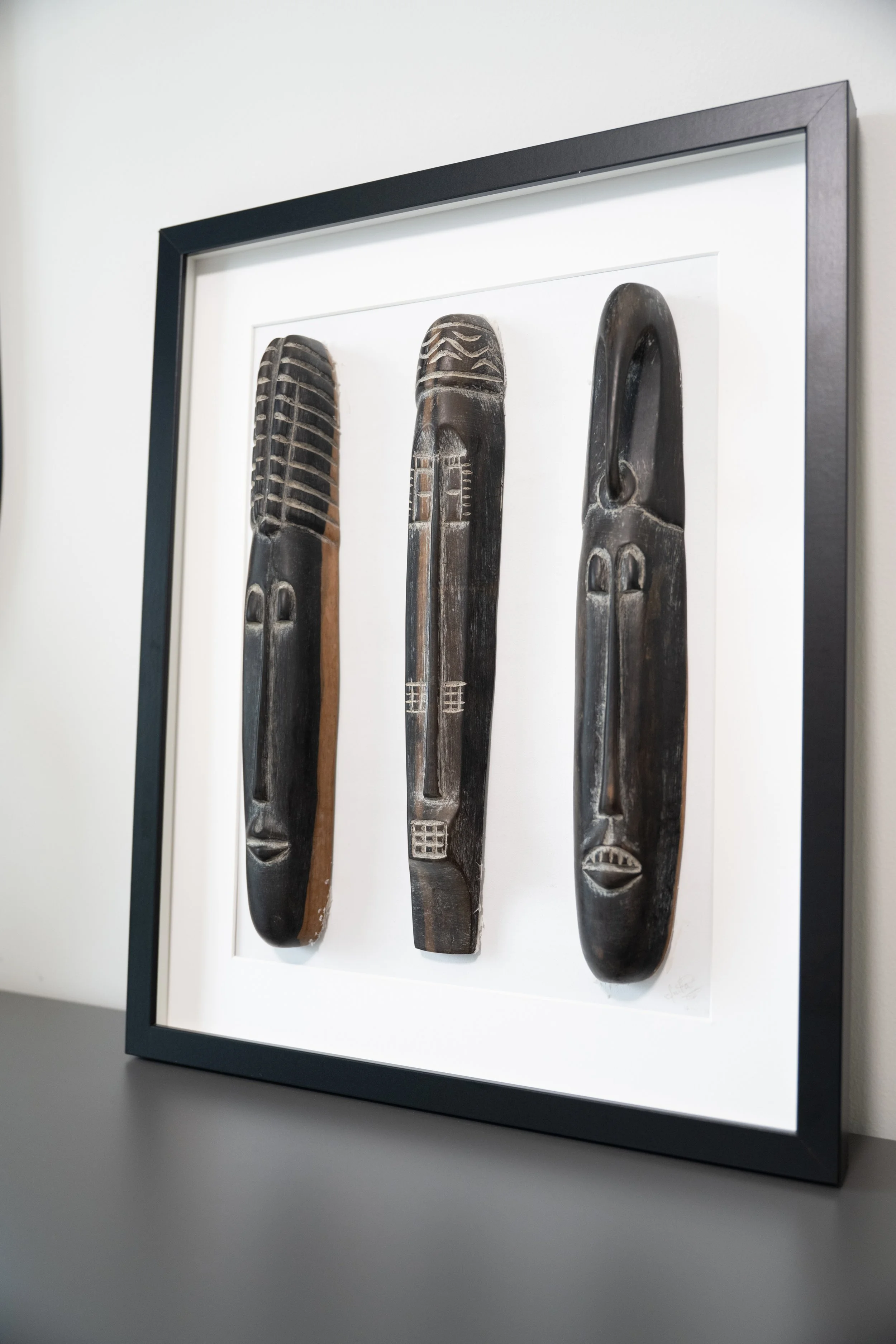 Framed Nigerian Carvings