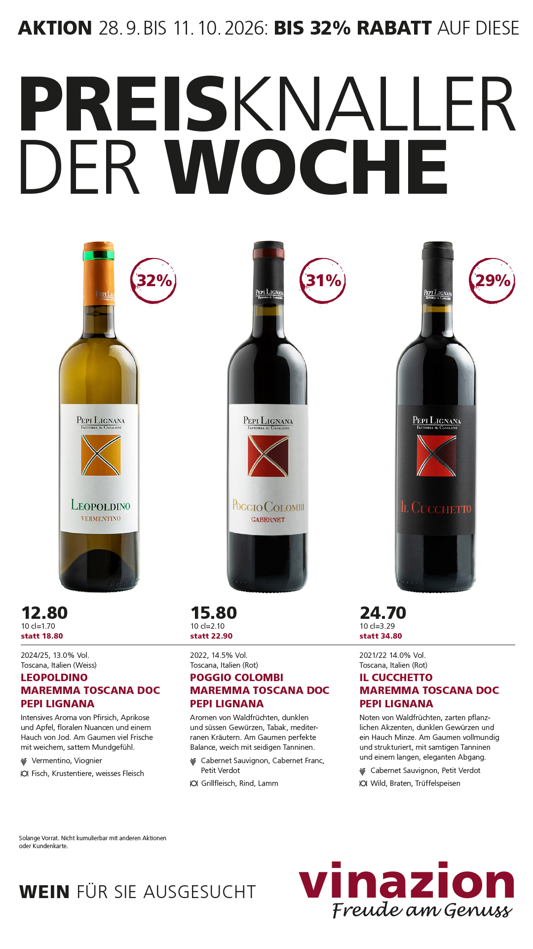 Aktuelle Aktion Wein