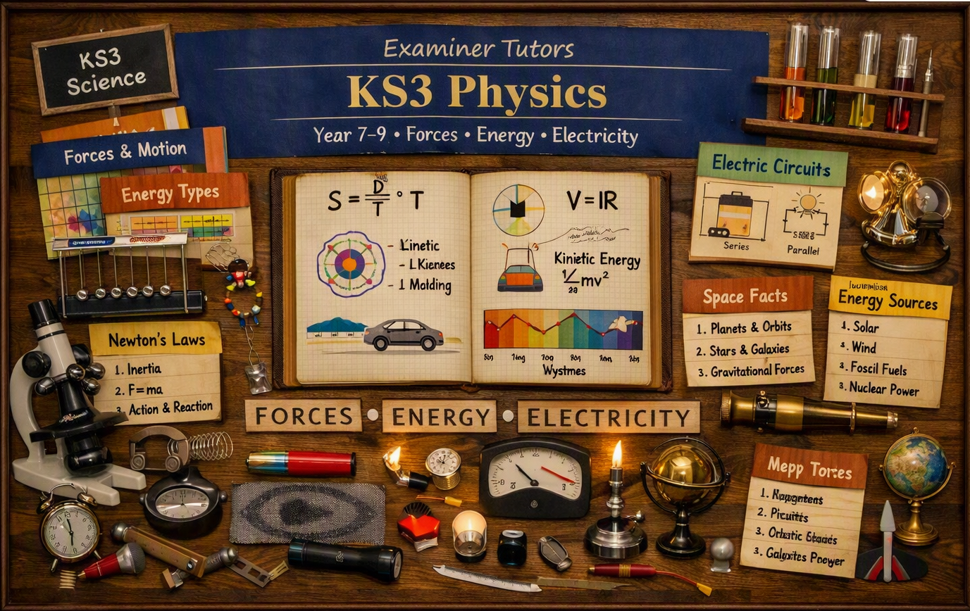 KS3 Physics Tuition | Forces, Energy & Circuits