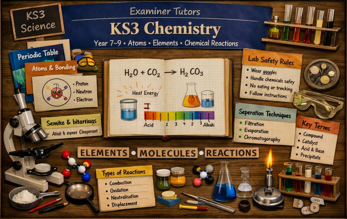 KS3 Chemistry Tuition | Atoms, Reactions & Acids