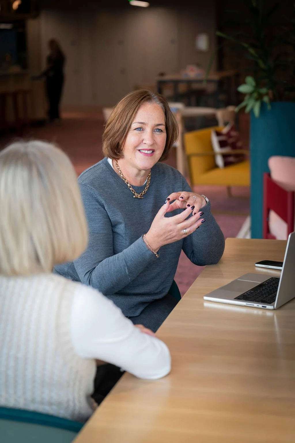 Tech and SaaS business recruitment specialist interviewing job candidate
