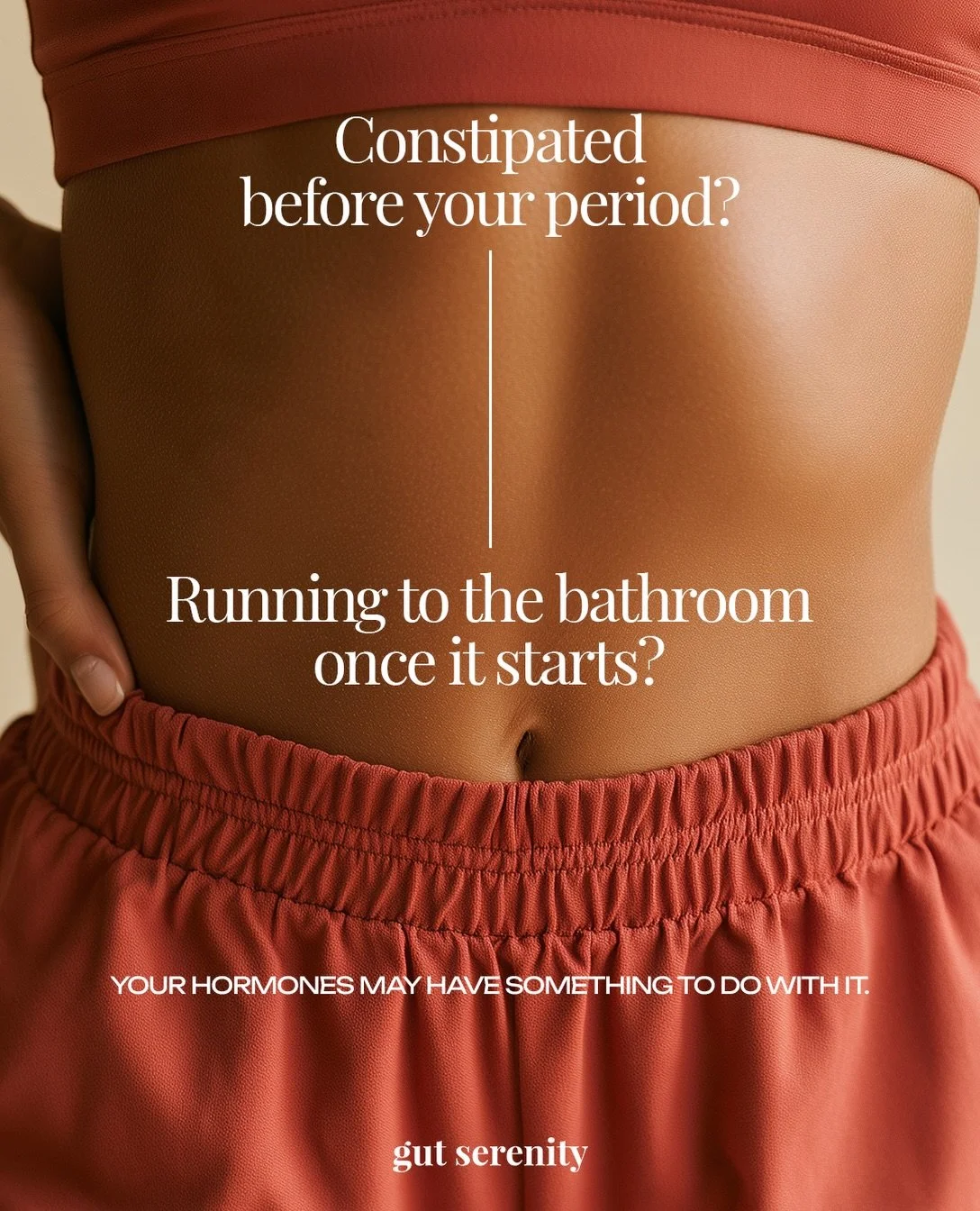 Your gut has a cycle, too.

Hormonal changes throughout your cycle can influence gut motility, which may explain why you feel more constipated before your period and experience more frequent bowel movements once it starts.

Your period can affect you