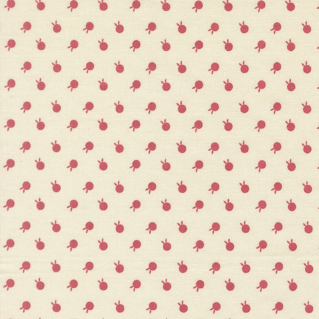 Pattern of small pink chicks with two raised wings, evenly spaced on a light cream background.