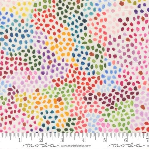 Colorful abstract pattern with multicolored dots resembling a modern art design.
