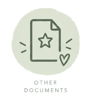A stylized icon of a document with a star, surrounded by small lines and a heart, with the text 'OTHER DOCUMENTS' below.