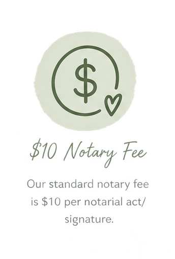 A white coin with a dollar sign inside a circle and a small heart, along with text about spending and saving money.