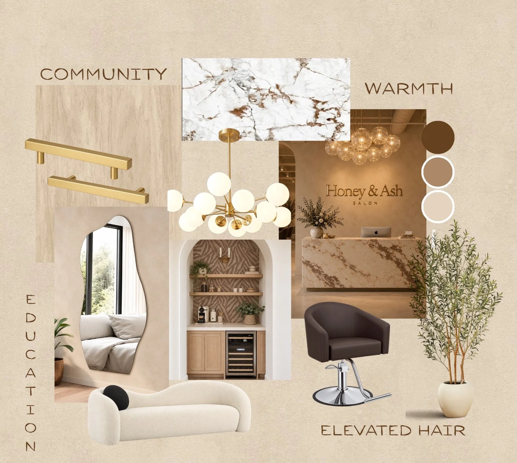 The Honey &amp; Ash Mood Board ✨

#salonmoodboard #coming2027 #salon #interiordesign #moodboard
