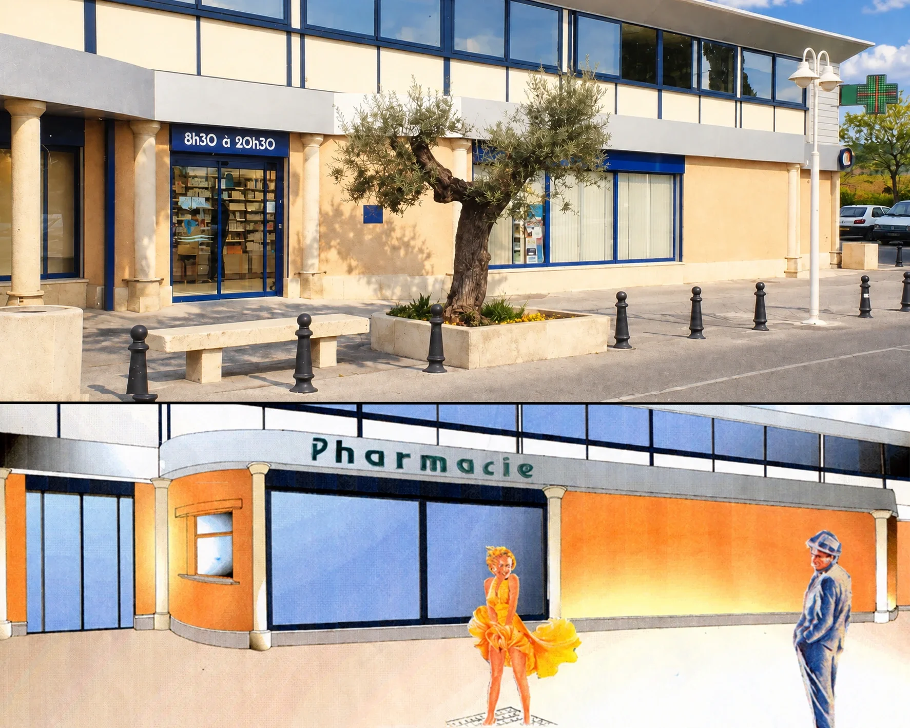 ARCHITECTE MARSEILLE - CHRISTIAN TALMA _ PHARMACIE SALON DE PROVENCE.