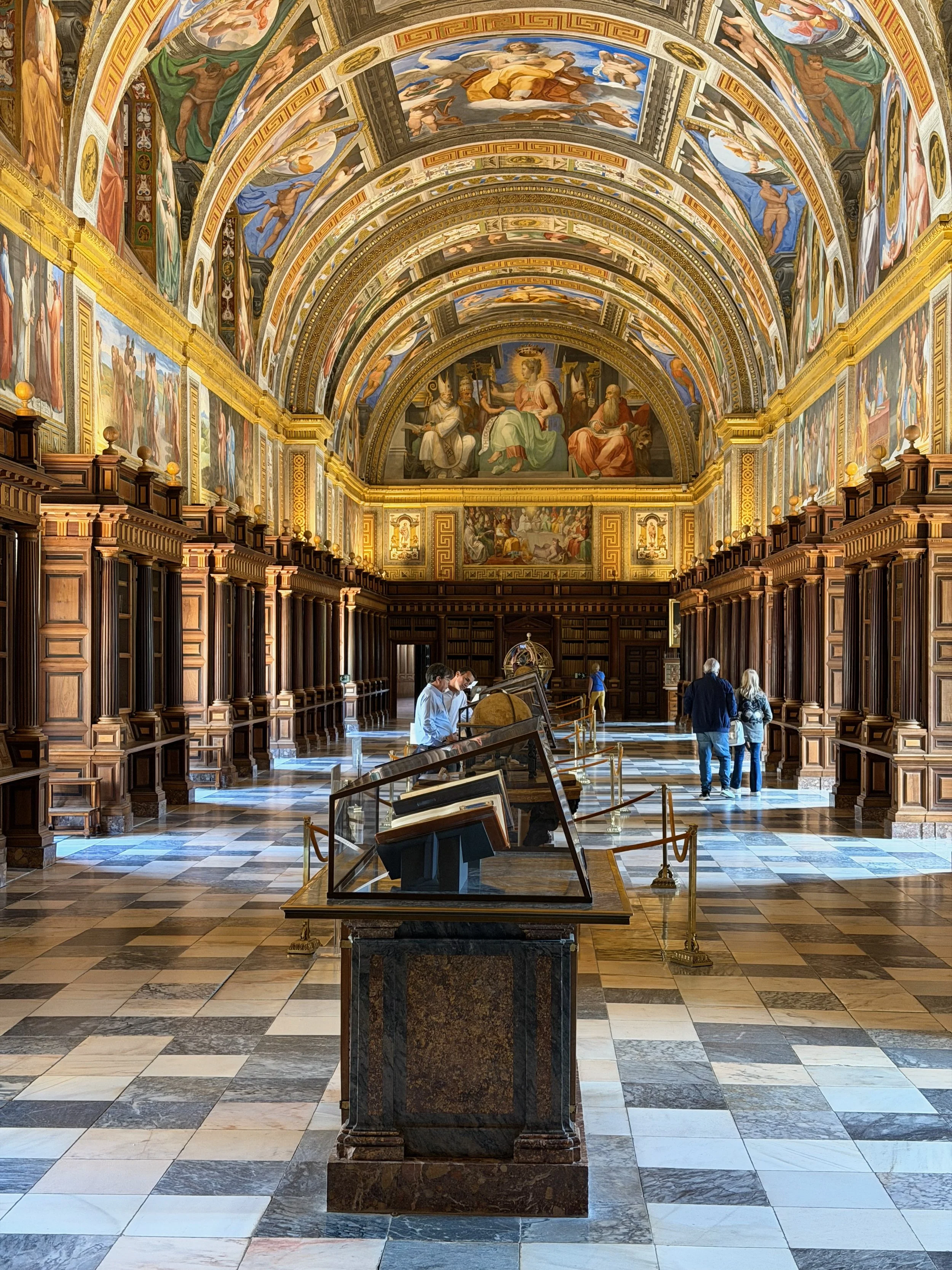 Library at El Escorial palace, Spain
