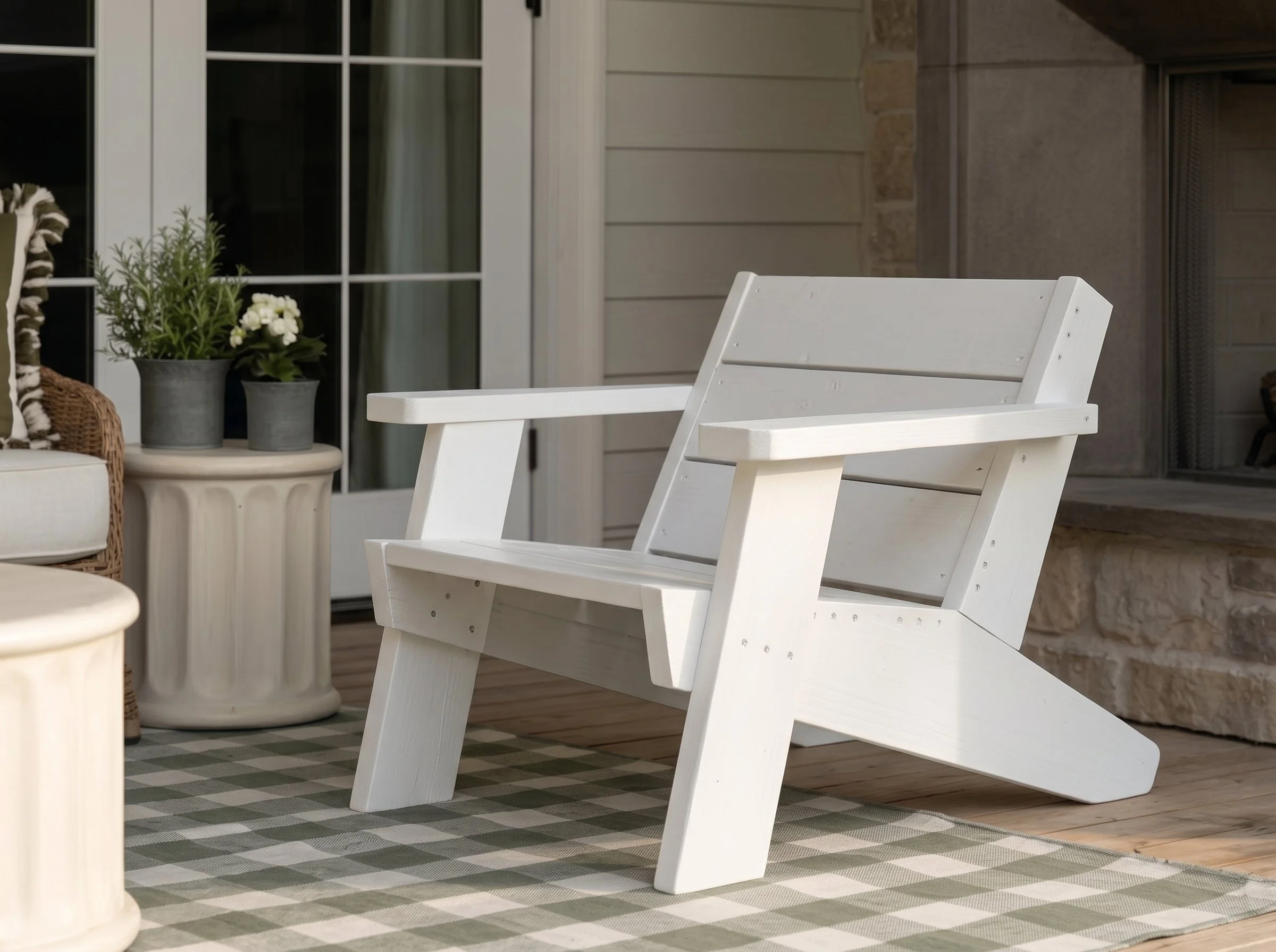 Modern Adirondack Chairs  Custom Color (Set of 2)