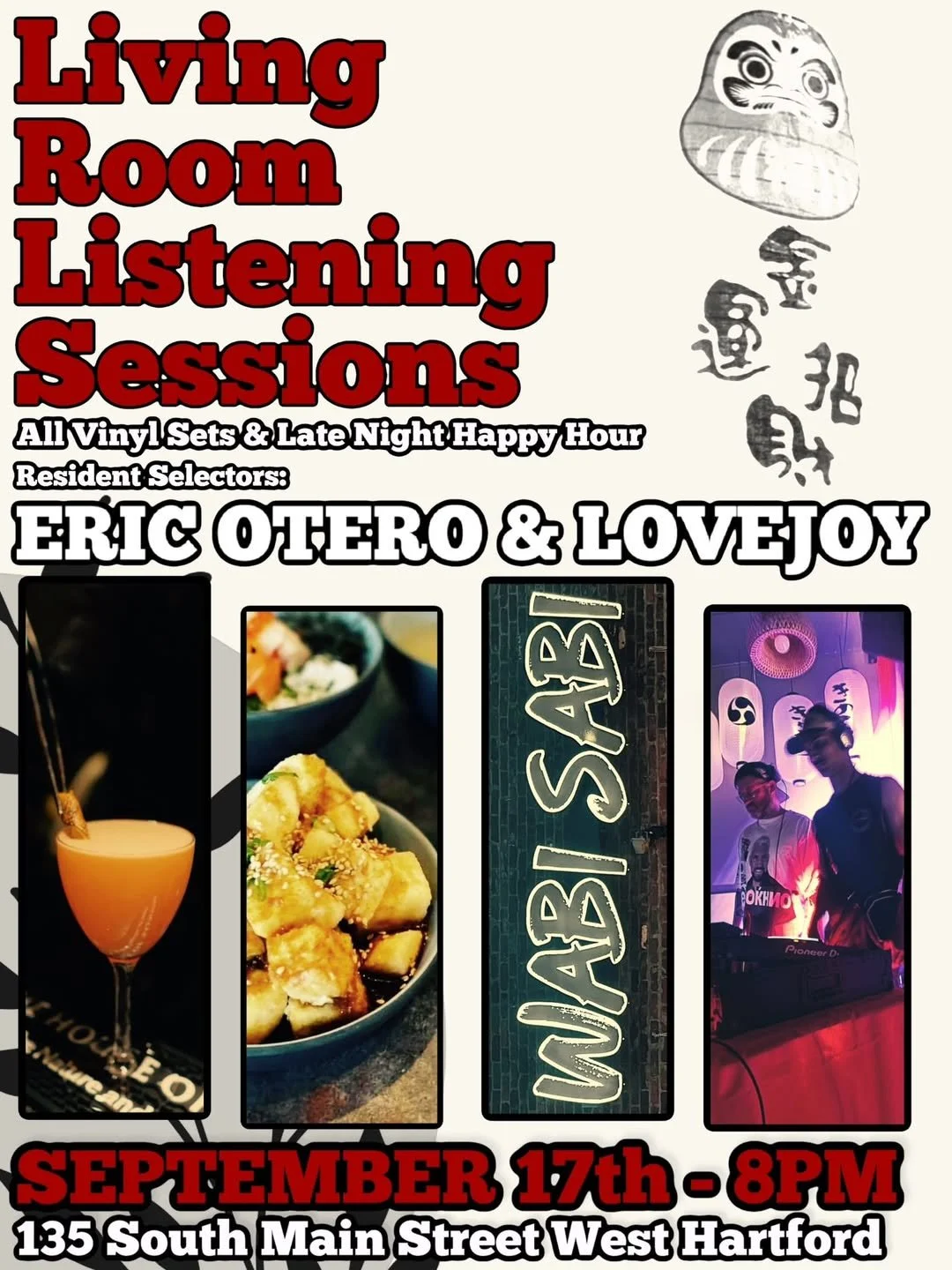 Living Room Listening Sessions, Vinyl Sets w/Eric Otero + Lovejoy @ Wabi Sabi