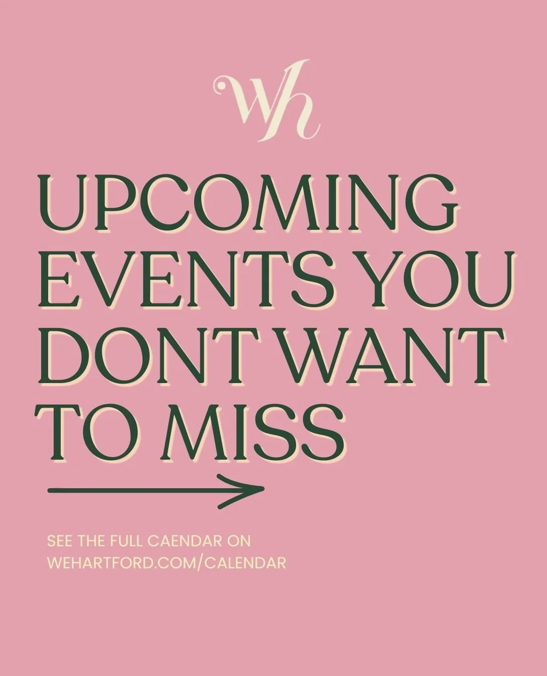 Here&rsquo;s just some of the upcoming events on our Social Calendar at weHartford.com/calendar 👏

Visit for all of the details and links to more information!