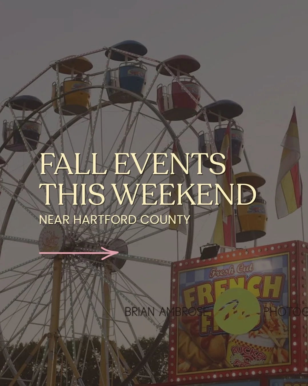 Check out some of the fall events coming up this weekend. 🍂

From fall fairs, music festivals, and Oktoberfest events, plan your weekend adventures now. 

Looking for all the details on these events or more events? Go to weHartford.com and go to our