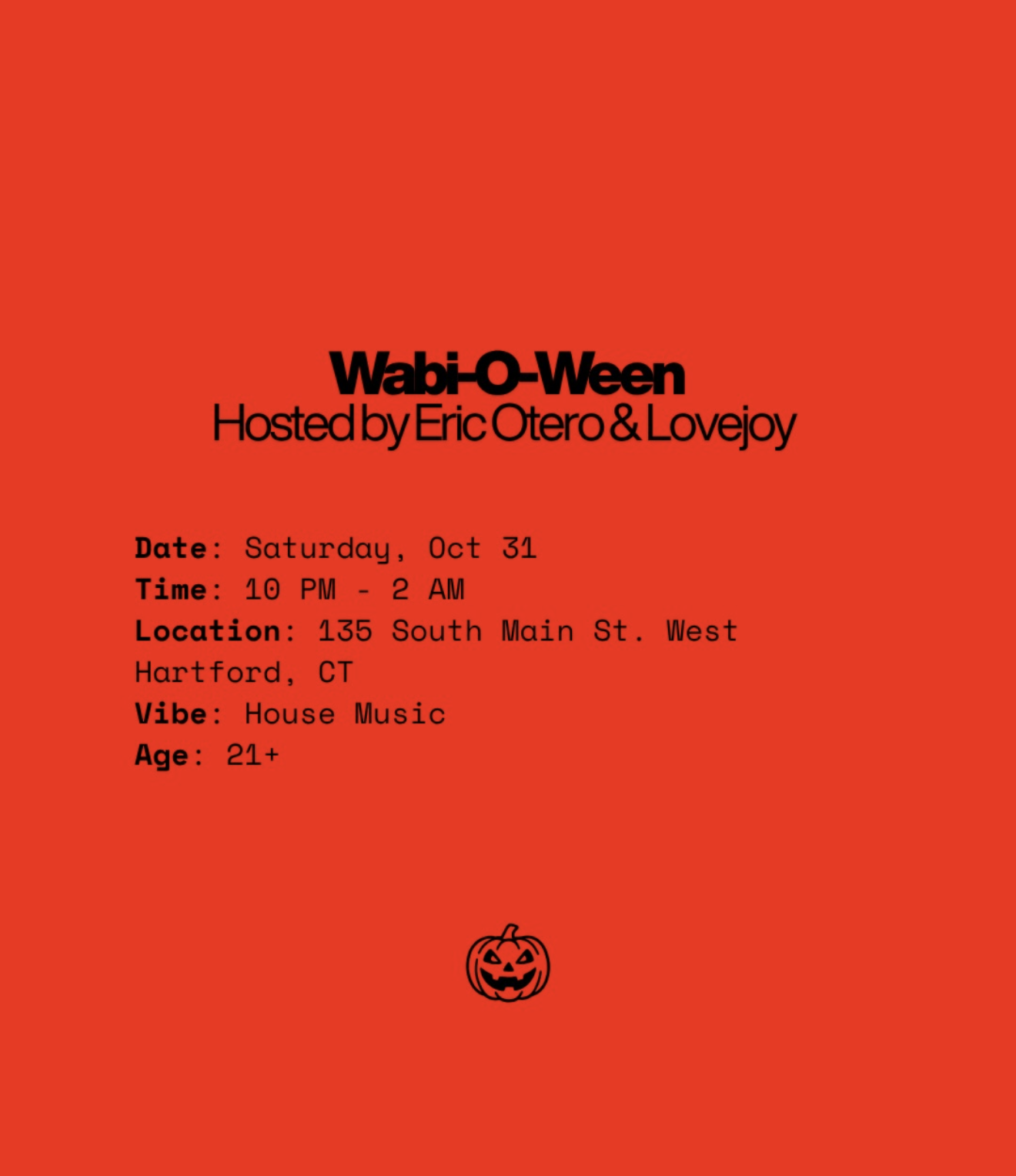 Wabi-O-Ween House Music Party