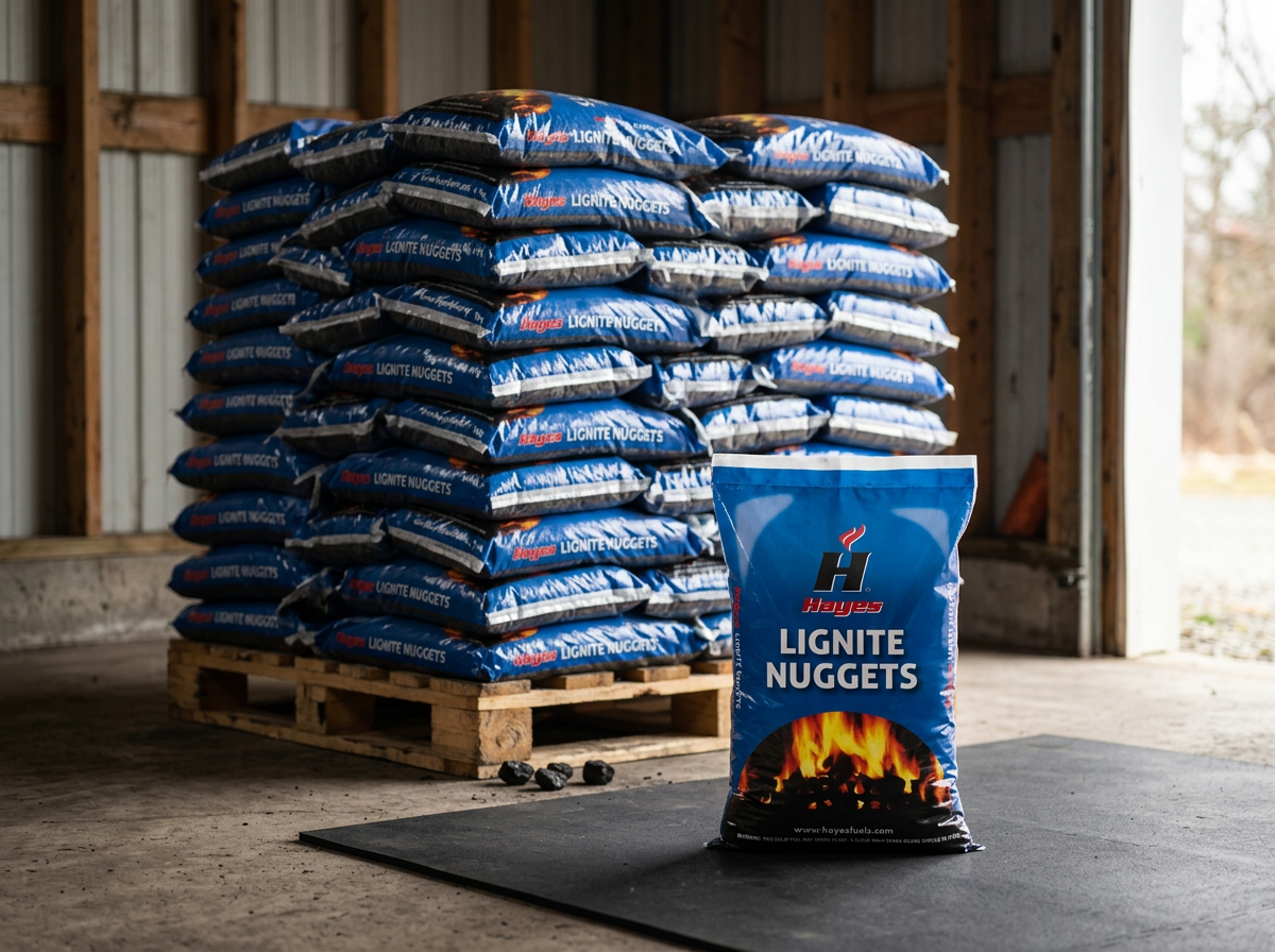 1 Tonne of Lignite Nuggets Smokeless - 50 x 20kg Bags