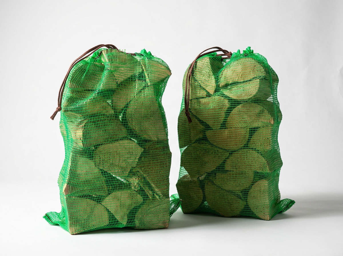 Netted Softwood Logs