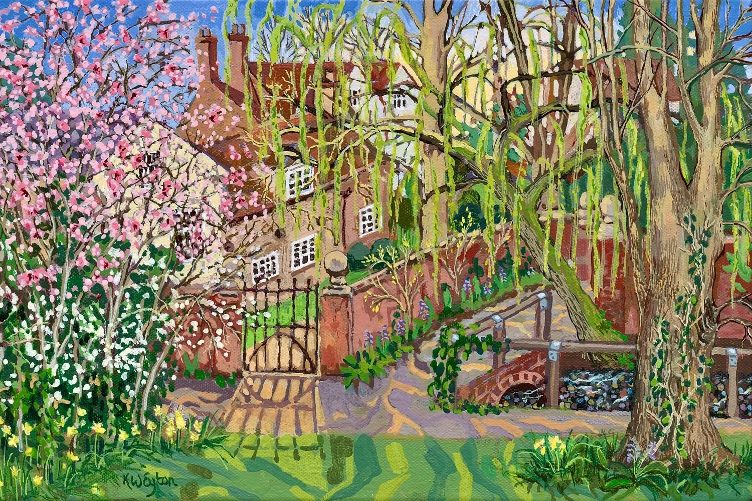 Heron Path in Spring