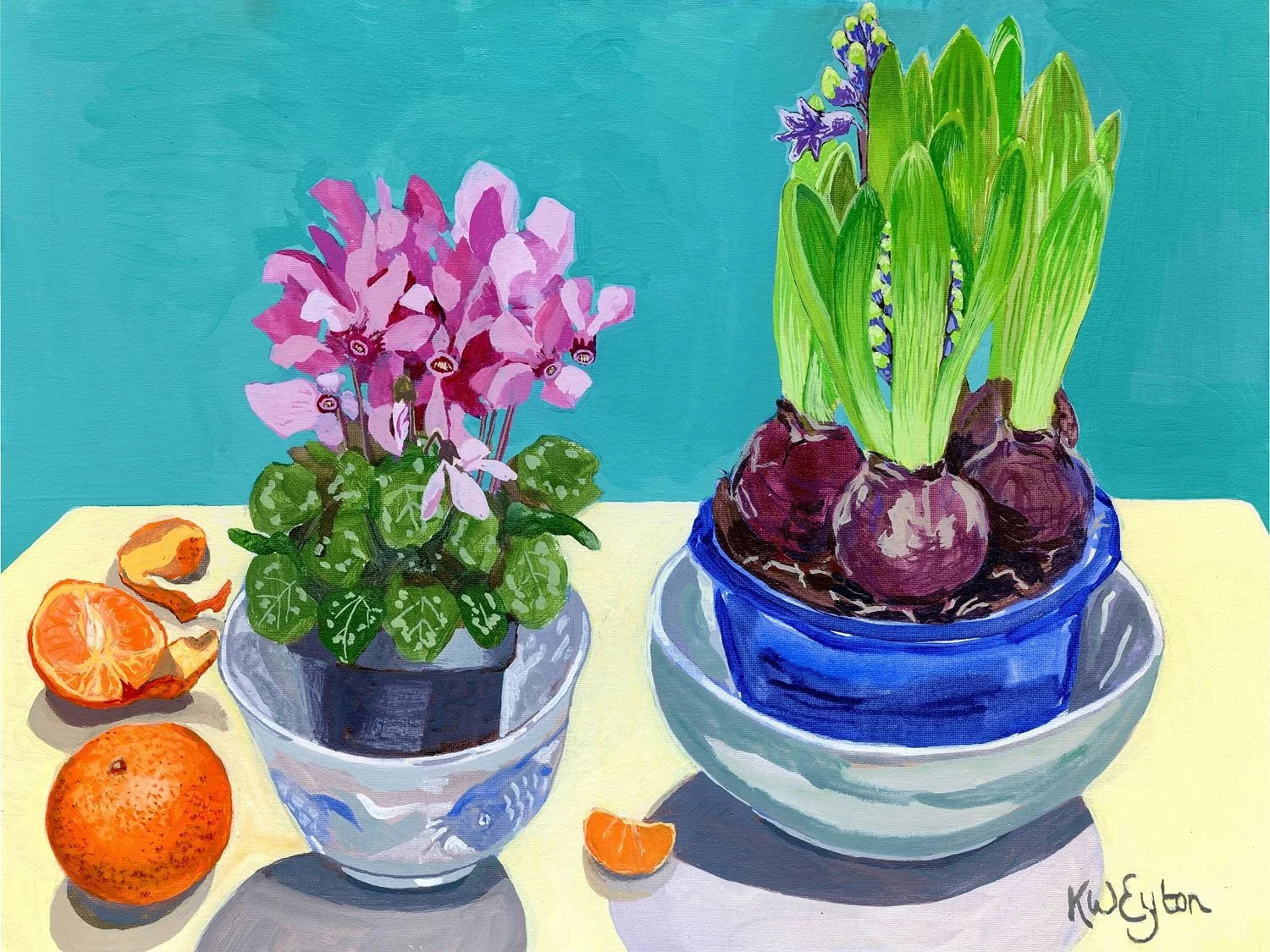 Still Life with Hyacinth and Cyclamen