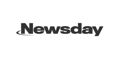 Newsday logo in black and white.