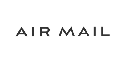 Air Mail logo in black and white