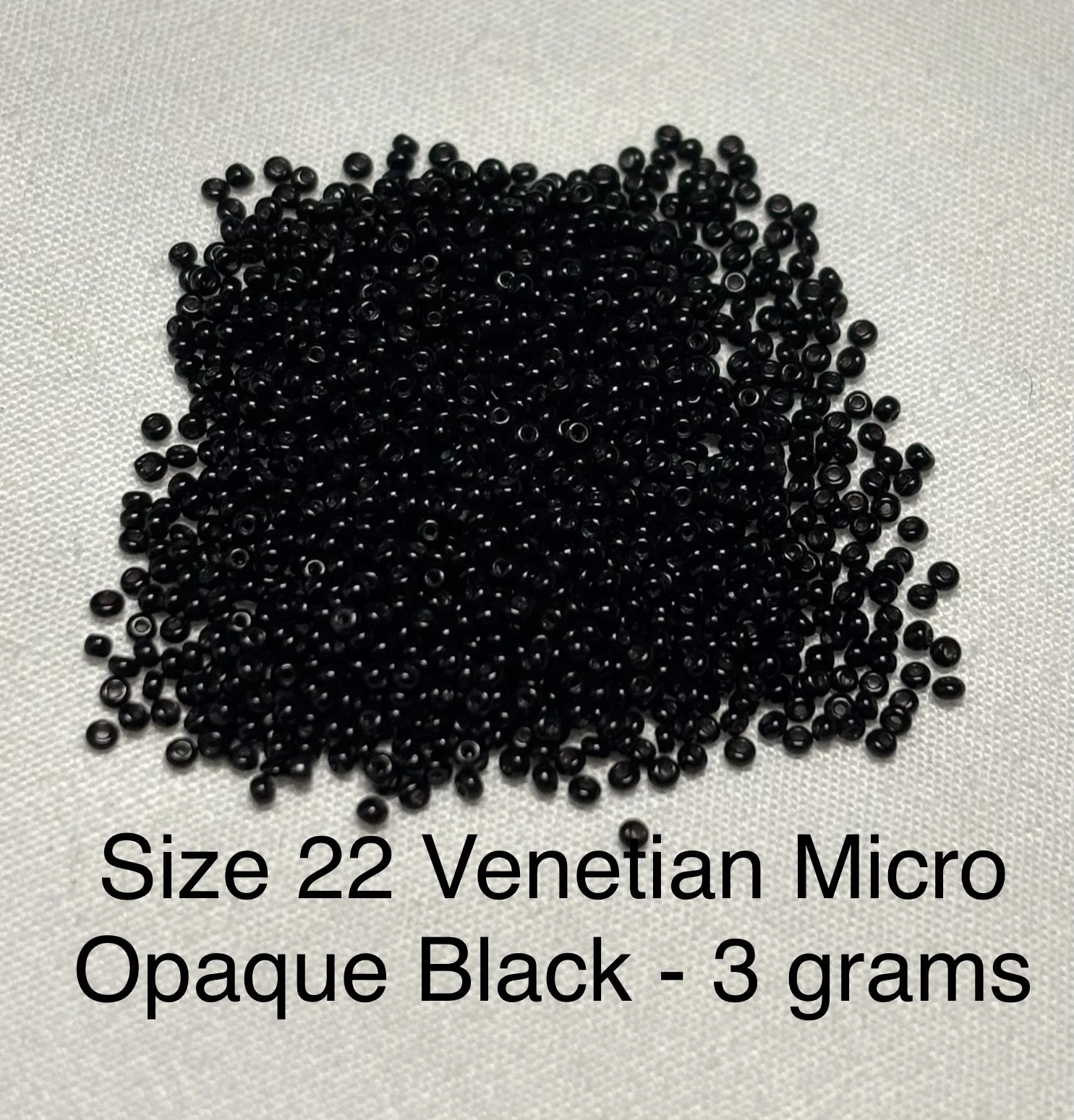 22/0 Antique Opaque Black