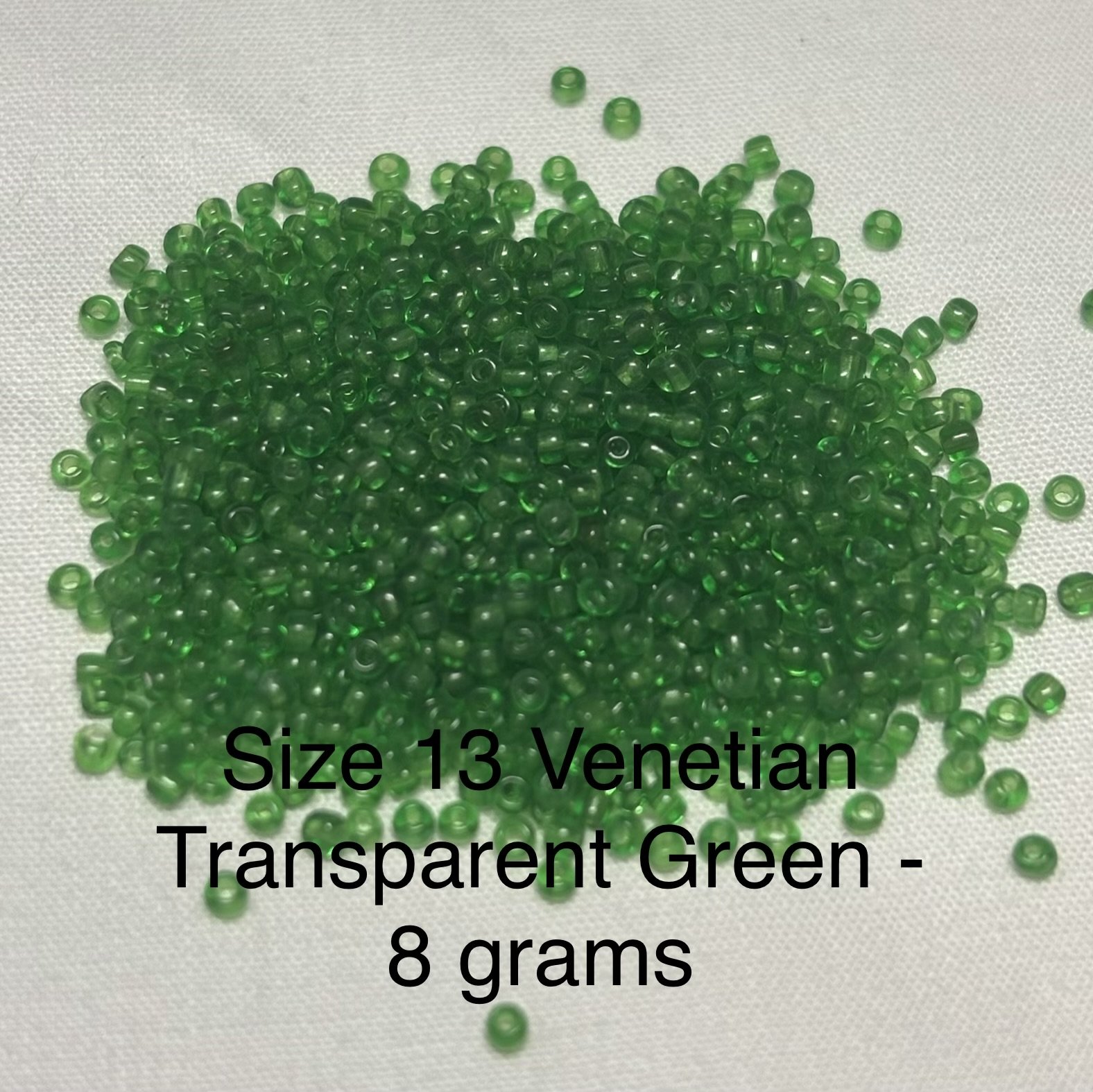 13/0 Antique Transparent Green