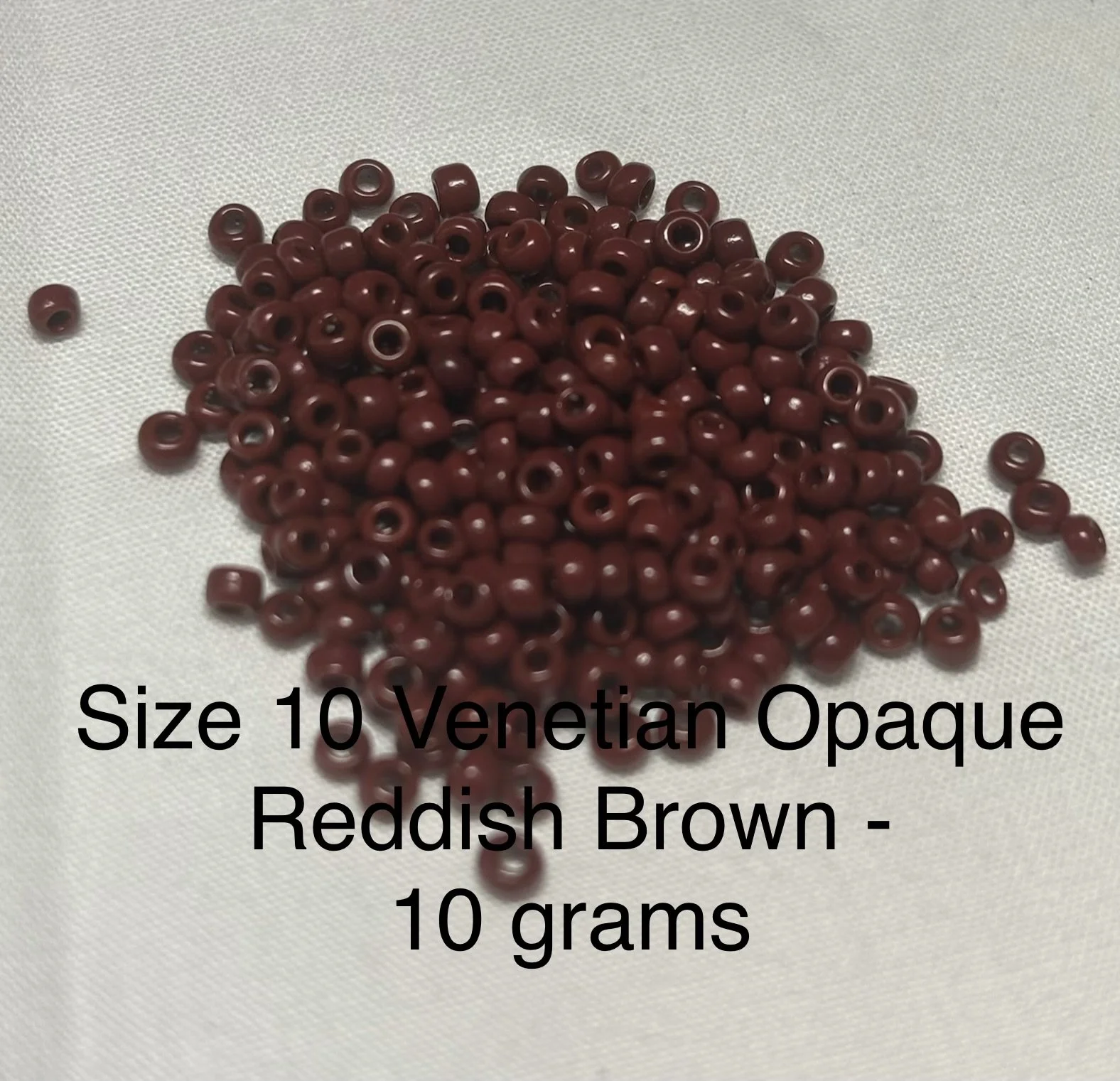 10/0 Antique Opaque Reddish Brown