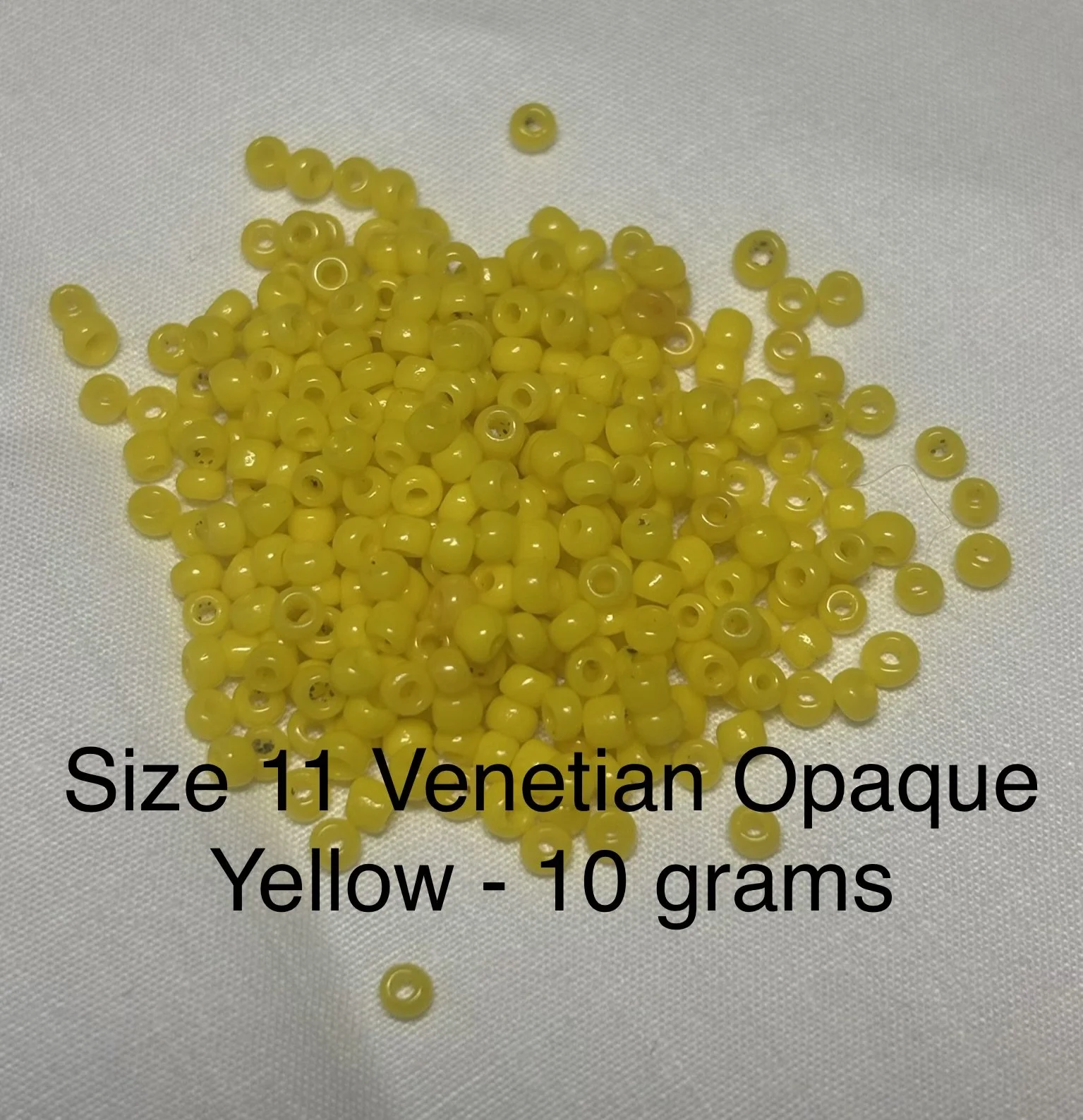 11/0 Antique Opaque Yellow