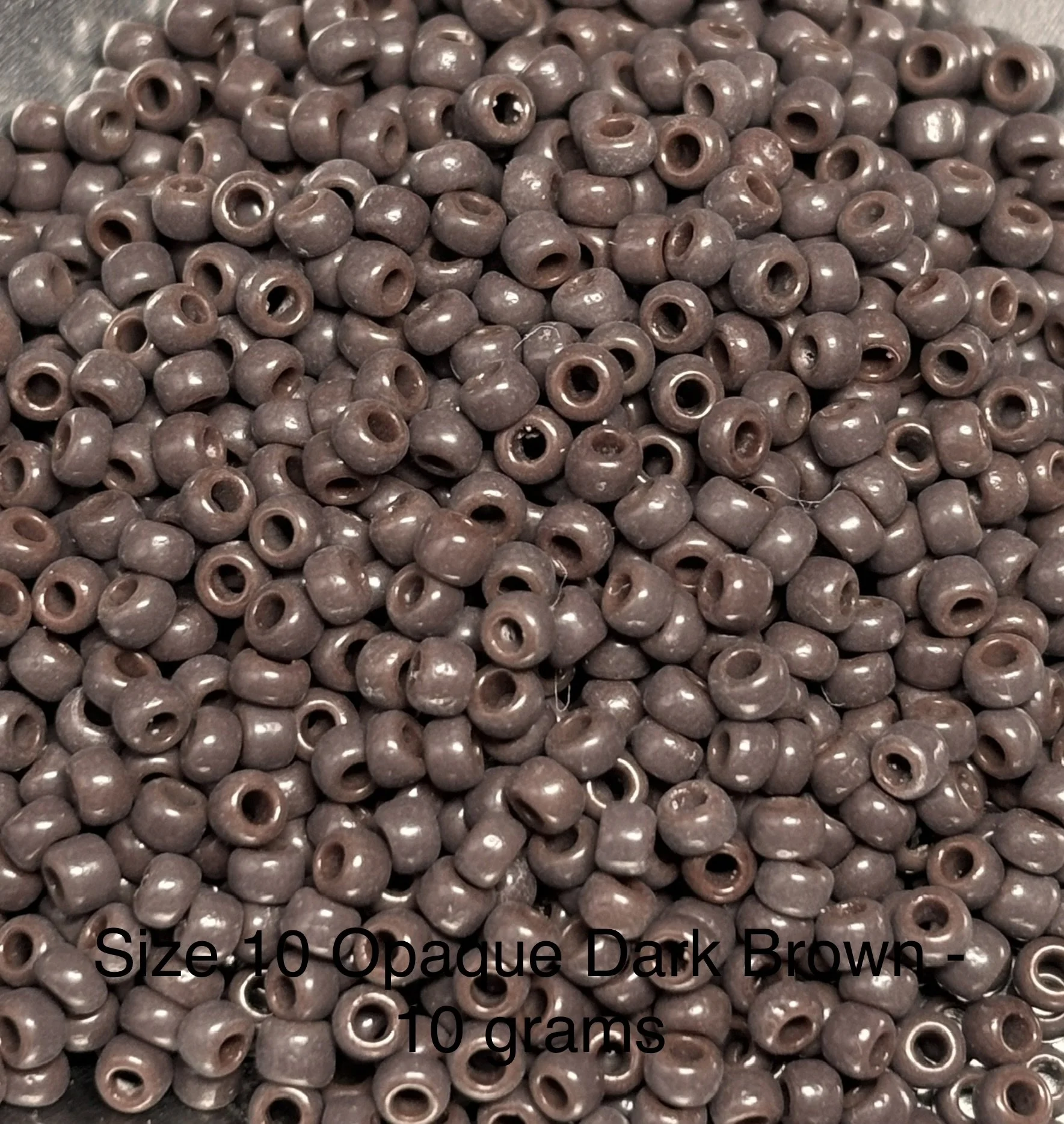 10/0 Antique Opaque Dark Brown