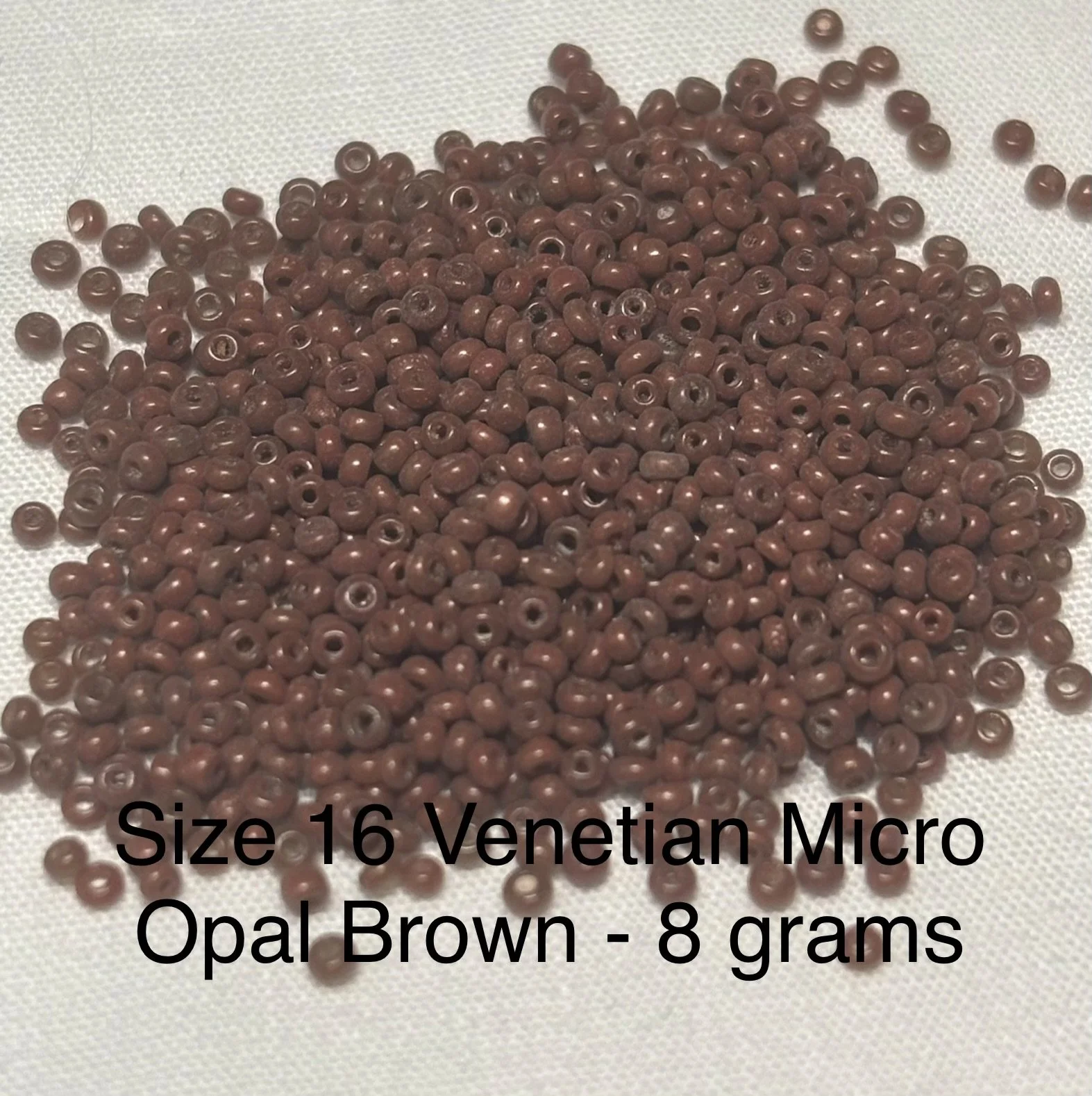 16/0 Antique Opaque Opal Brown