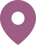 A purple map pin icon on a white background.