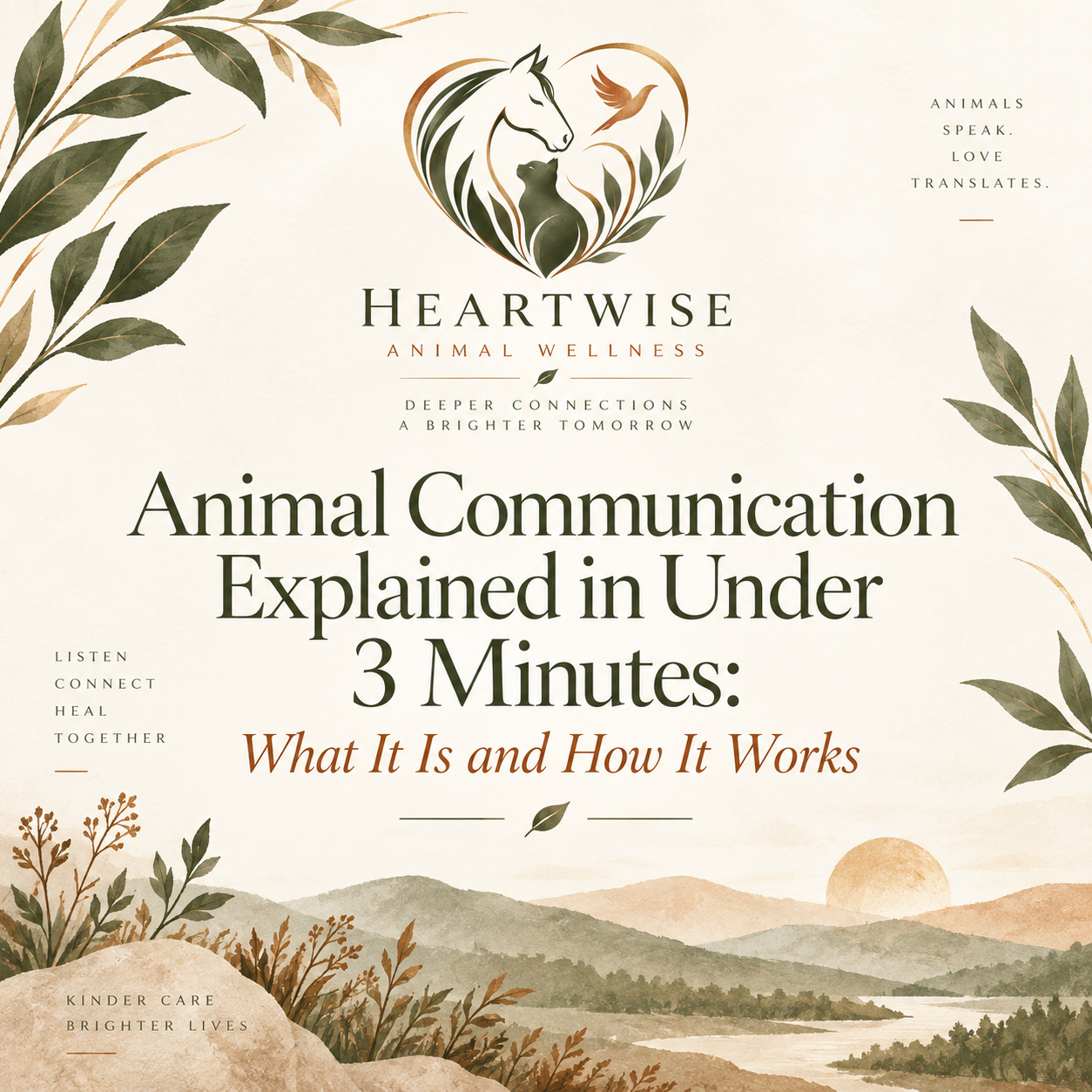Animal Communication Explained in Under 3 Minutes: What It Is and How It Works