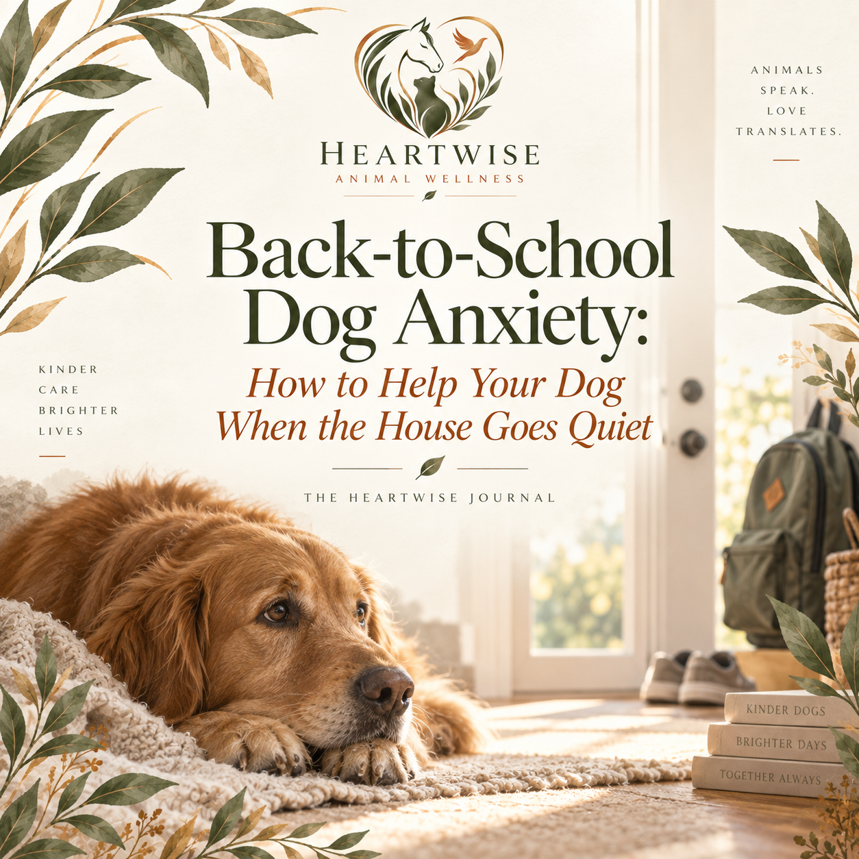 Back-to-School Dog Anxiety: How to Help Your Dog When the House Goes Quiet