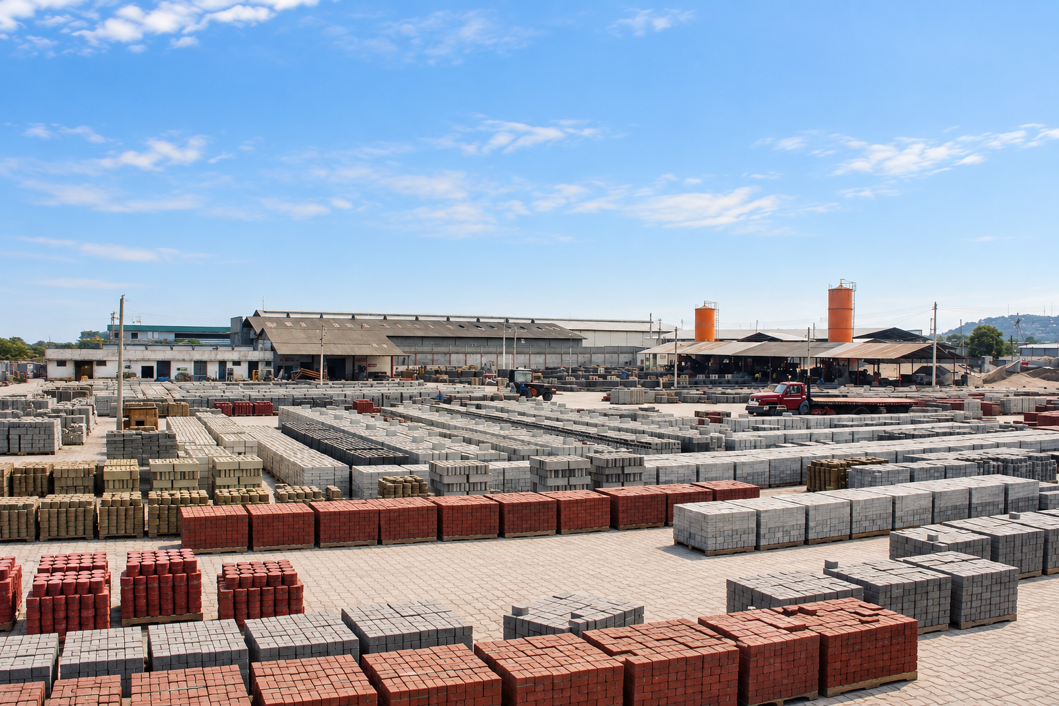 Planta VIPRESA de producción de bloques y adoquines de hormigón en Guayaquil, Ecuador