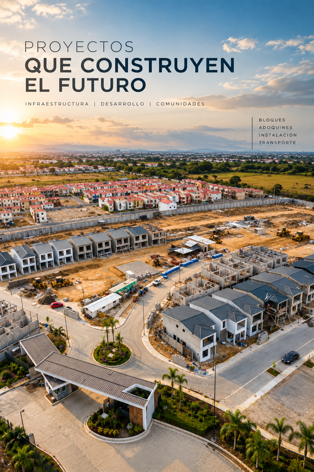Solicite una cotización de bloques y adoquines de hormigón para su proyecto. VIPRESA ofrece fabricación, despacho, transporte e instalación en Ecuador.